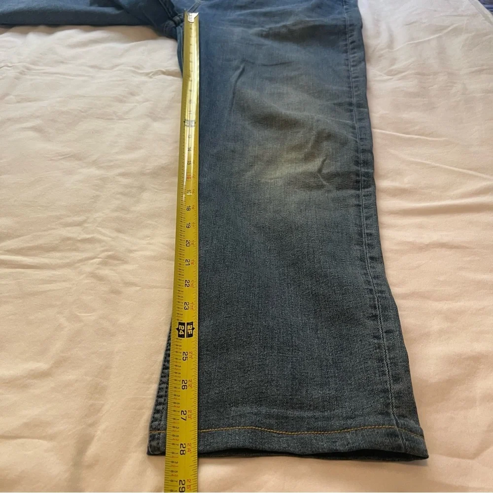 7 For All Mankind Slimmy Straight Leg Blue Jeans 36 - Picture 8 of 12